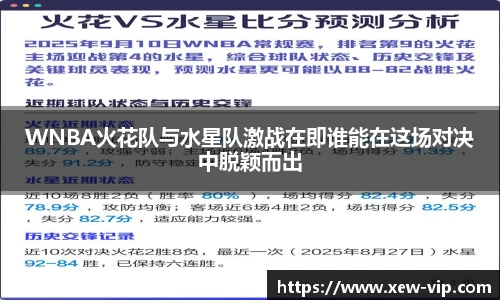 WNBA火花队与水星队激战在即谁能在这场对决中脱颖而出